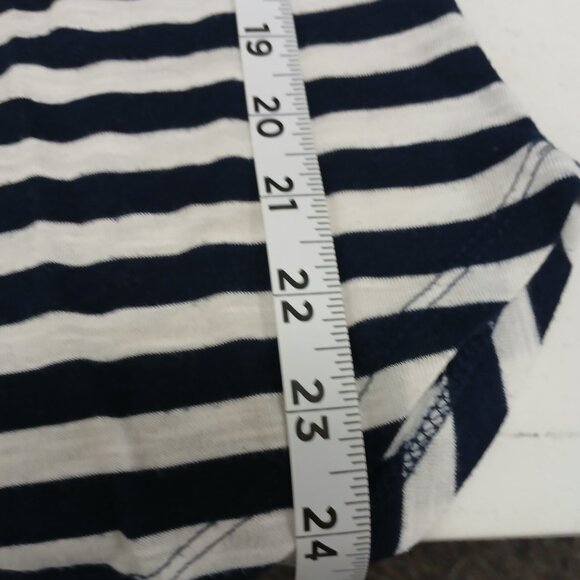 UGC Almost Famous Navy and white stripe with lace 3/4 sleeve sz sm - Picture 9 of 11